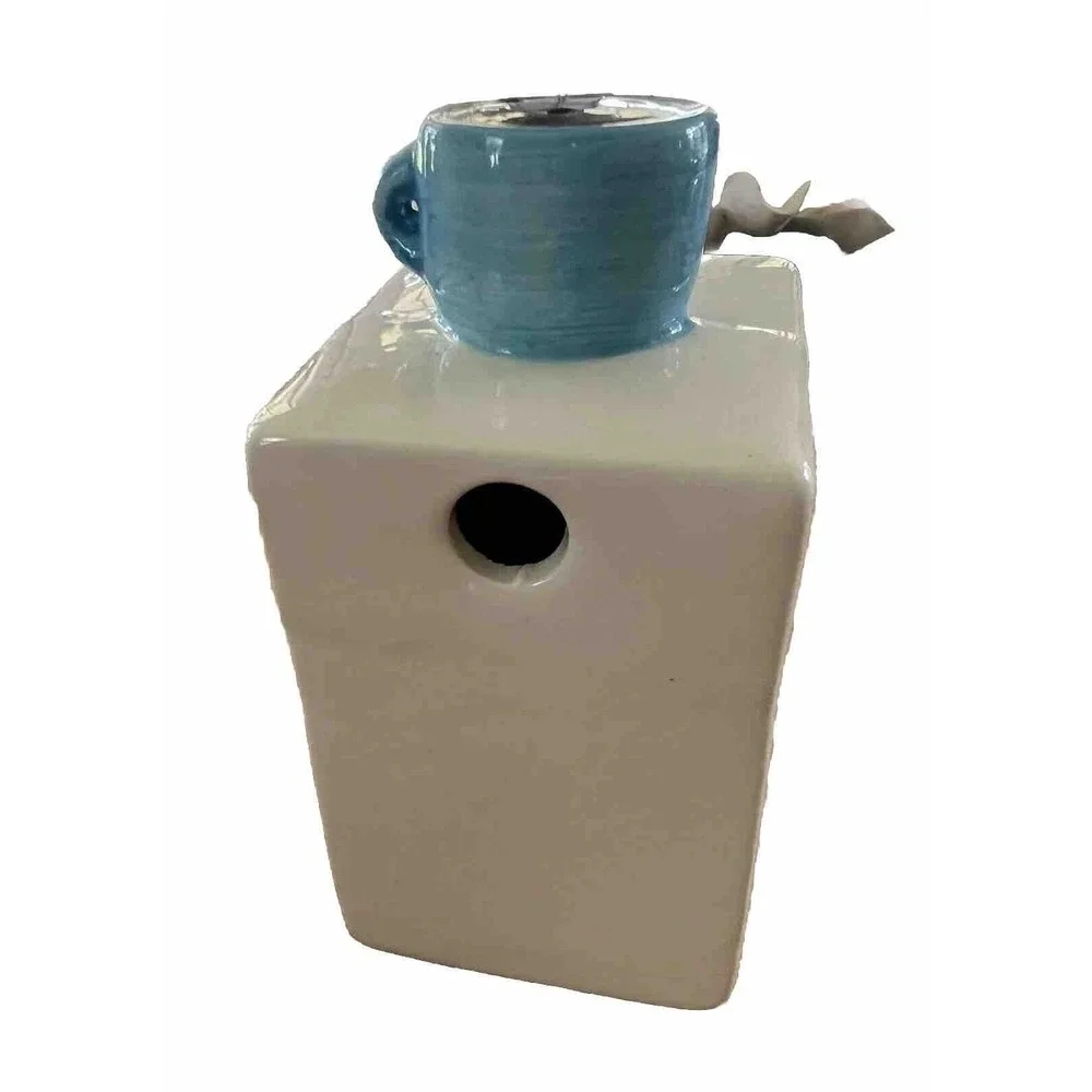 Ceramic Coffee Maker Salt and Pepper Shaker Set Whimsical Face Espresso Machine